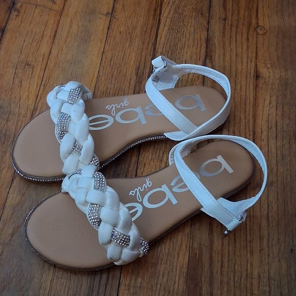 Bebe Trendy Sandals Silver Rhinestone - Picture 2 of 6